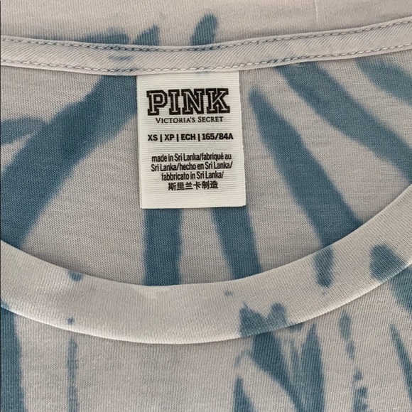 ***SOLD*** Victoria’s Secret Pink tie dye t-shirt - Picture 4 of 4